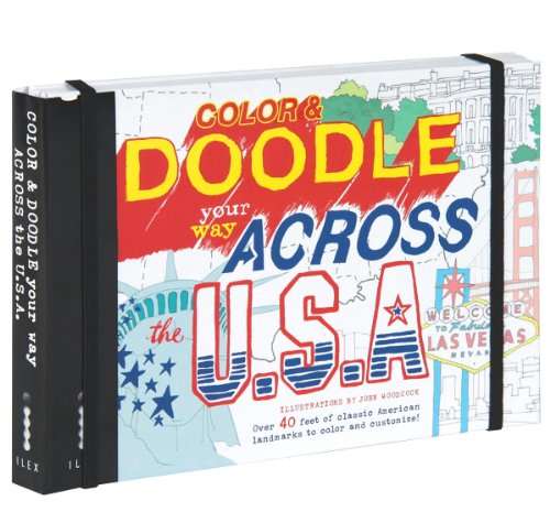 Beispielbild fr Color & Doodle Your Way Across The USA zum Verkauf von WorldofBooks