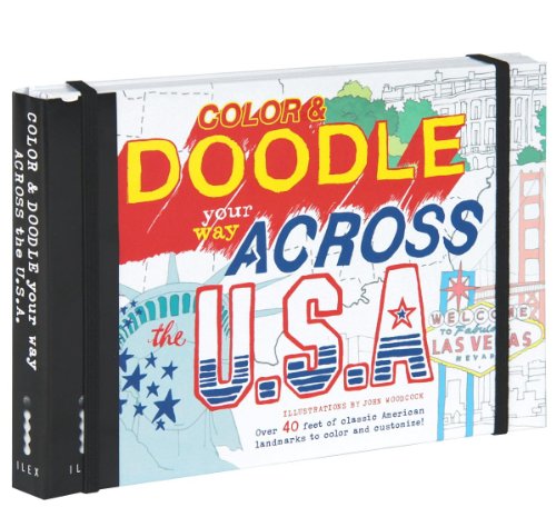 9781781570234: Color & Doodle Your Way Across The USA [Idioma Ingls]
