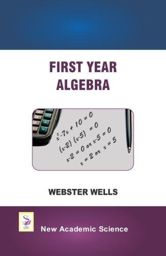 Beispielbild fr First Year Algebra zum Verkauf von Blackwell's