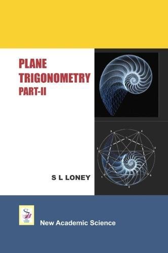 Imagen de archivo de Plane Trigonometry: Part 2 a la venta por Blackwell's