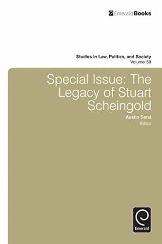 9781781903438: Special Issue: The Legacy of Stuart Scheingold (Studies in Law, Politics, and Society, 59)