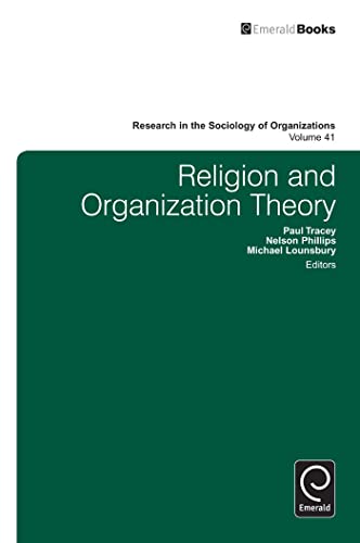 Beispielbild fr Religion and Organization Theory zum Verkauf von Blackwell's