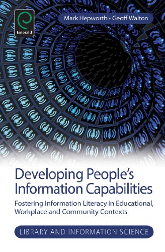 Imagen de archivo de Developing People's Information Capabilities a la venta por Blackwell's