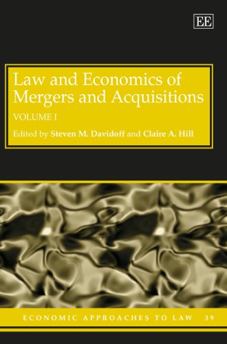 Beispielbild fr Law and Economics of Mergers and Acquisitions (Economic Approaches to Law Series, #39)(2 Volume set) zum Verkauf von Books From California