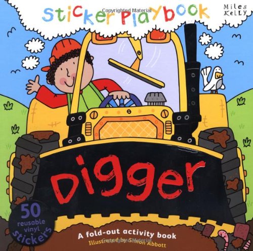 9781782090700: Sticker Playbook - Digger: A Fold-out Story Activity Book for Toddlers