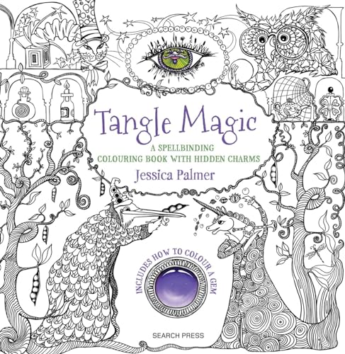 Imagen de archivo de Tangle Magic: A spellbinding colouring book with hidden charms a la venta por KuleliBooks