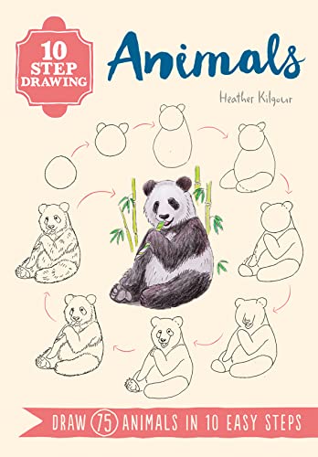 9781782216605: 10 Step Drawing: Animals: Draw 75 animals in 10 easy steps -  Kilgour, Heather: 178221660X - AbeBooks