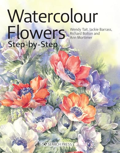 Stock image for Watercolour Flowers Step-by-Step (Step-by-Step Leisure Arts) for sale by BooksRun