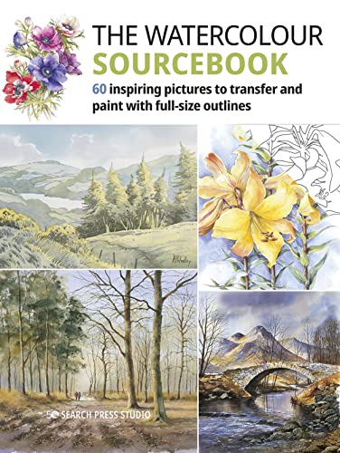 Stock image for Watercolour Sourcebook, The: 60 inspiring pictures to transfer and paint with full-size outlines (Welcome Back Alice, 2) for sale by Bulk Book Warehouse