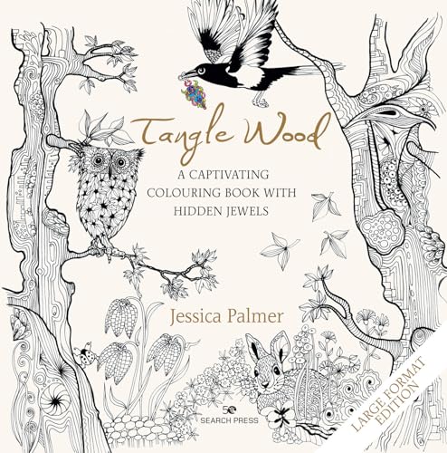 Stock image for Tangle Wood - Large Format Edition: A captivating colouring book with hidden jewels for sale by Books Unplugged