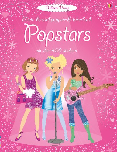 9781782320227: Mein Anziehpuppen-Stickerbuch: Popstars: Usborne zum Mitmachen