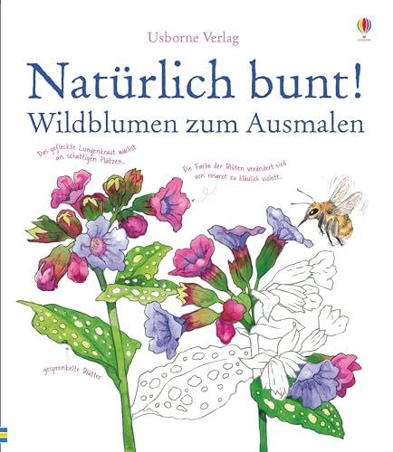 9781782322535: Natrlich bunt! Wildblumen zum Ausmalen