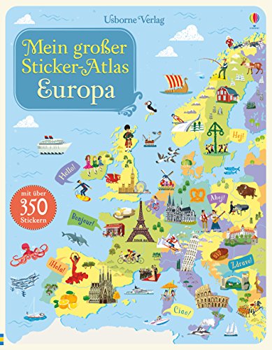 Beispielbild fr Mein groer Sticker-Atlas: Europa zum Verkauf von medimops