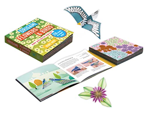 Beispielbild fr Origami Flowers and Birds: Paper pack plus 64-page book zum Verkauf von LibraryMercantile