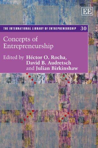 Beispielbild fr Concepts of Entrepreneurship (The International Library of Entrepreneurship series) zum Verkauf von Books From California