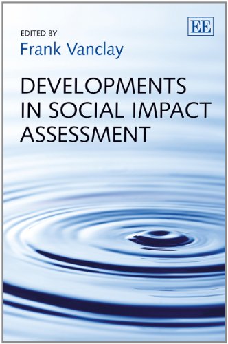 Imagen de archivo de Developments in Social Impact Assessment (Winner of the 2013 IAIA Individual Award) (Elgar Mini Series) a la venta por Books From California