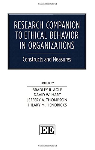 Beispielbild fr Research Companion to Ethical Behavior in Organizations: Constructs and Measures (Elgar Original Reference) zum Verkauf von Books From California