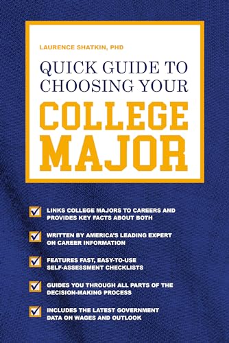 Imagen de archivo de Quick Guide to Choosing Your College Major a la venta por Goodwill of Colorado