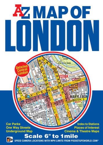 Stock image for Map of London A-Z 1:10.56K for sale by Wonder Book