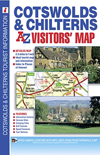 9781782570332: Cotswolds and Chilterns A-Z Visitors' Map