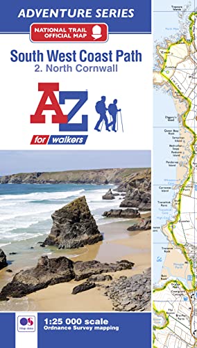 9781782571568: South West Coast Path North Cornwall A-Z Adventure Atlas