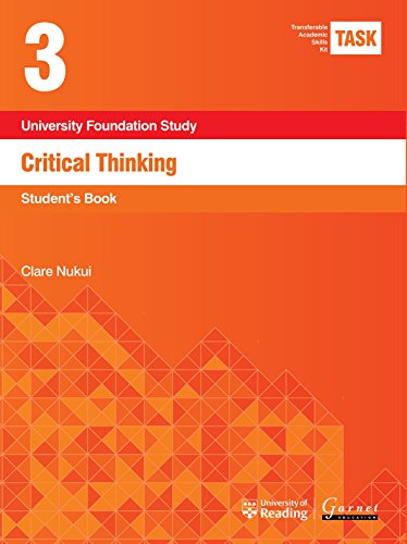 Imagen de archivo de Task 3 Critical Thinking 2015: Student's Book (Transferable Academic Skills Kit (TASK)) a la venta por WorldofBooks