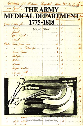 Beispielbild fr The Army Medical Department, 1775-1818 zum Verkauf von ThriftBooks-Atlanta
