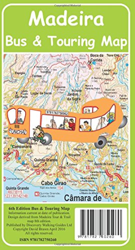 Imagen de archivo de Madeira Bus & Touring Map a la venta por Ammareal