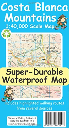 Stock image for Costa Blanca Mountains Tour & Trail Super-Durable Map for sale by Brook Bookstore