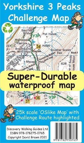 9781782750765: Yorkshire 3 Peaks Challenge Map and Guide