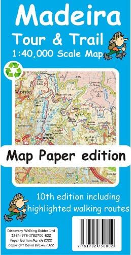 9781782750802: Madeira Tour and Trail Map paper edition