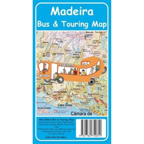 Imagen de archivo de Madeira Bus and Touring Map (8th edition) a la venta por GreatBookPrices