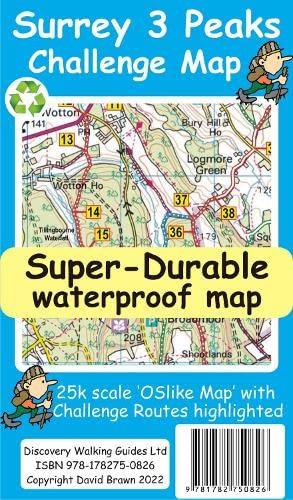 Beispielbild fr Surrey 3 Peaks Challenge Map And Guide zum Verkauf von GreatBookPrices
