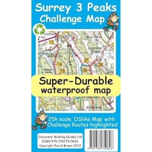 Imagen de archivo de Surrey 3 Peaks Challenge Map And Guide a la venta por GreatBookPrices