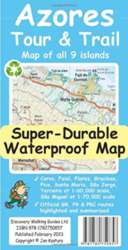 Imagen de archivo de Azores Tour & Trail Super-Durable Map (2nd Edition) a la venta por GreatBookPrices
