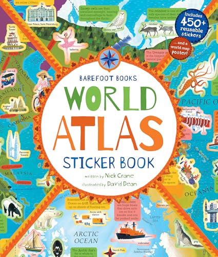 Stock image for Barefoot Books World Atlas Sticker Book for sale by ThriftBooks-Dallas
