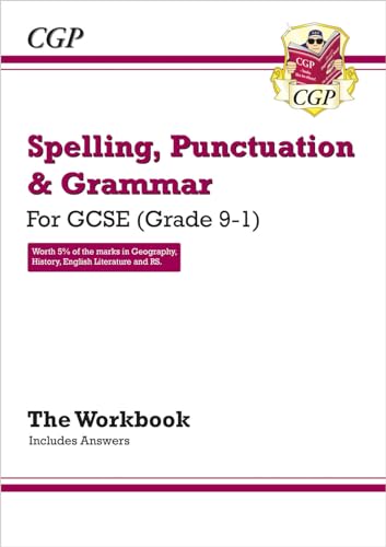 Beispielbild fr Spelling, Punctuation and Grammar: for Grade 9-1 GCSE Workbook (includes Answers) (CGP GCSE English 9-1 Revision) zum Verkauf von AwesomeBooks