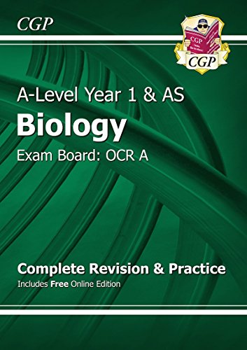 Beispielbild fr A-Level Biology: OCR A Year 1 & AS Complete Revision & Practice with Online Edition (CGP A-Level Biology) zum Verkauf von WorldofBooks