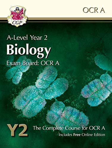 Beispielbild fr A-Level Biology for OCR A: Year 2 Student Book with Online Edition (CGP A-Level Biology) zum Verkauf von WorldofBooks