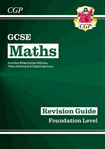 Beispielbild fr GCSE Maths Revision Guide: Foundation inc Online Edition, Videos & Quizzes: superb for the 2024 and 2025 exams zum Verkauf von WorldofBooks