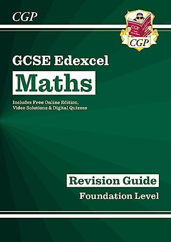 New 21 Gcse Maths Edexcel Revision Guide Foundation Inc Online Edition Videos Quizzes Perfect For Catch Up Assessments And Exams In 21 And 22 Cgp Gcse Maths 9 1 Revision By Parsons Richard