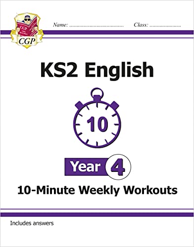 Stock image for KS2 Year 4 English 10-Minute Weekly Workouts (CGP Year 4 English) for sale by WorldofBooks