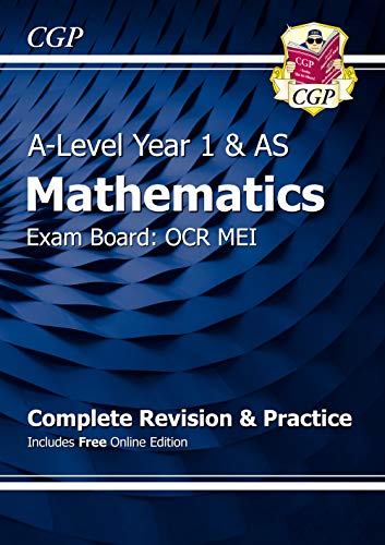 Imagen de archivo de AS-Level Maths OCR MEI Complete Revision & Practice (with Online Edition): for the 2024 and 2025 exams (CGP OCR MEI A-Level Maths) a la venta por WorldofBooks
