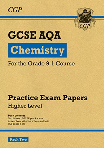 Stock image for Grade 91 GCSE Chemistry AQA Practice Papers Higher Pack 2 perfect for catchup, assessments and exams in 2021 and 2022 CGP GCSE Chemistry 91 Revision for sale by PBShop.store US