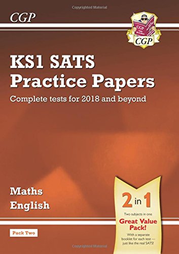 Beispielbild fr KS1 Maths and English SATS Practice Papers Pack (for the tests in 2018 and beyond) - Pack 2 (CGP KS1 SATs Practice Papers) zum Verkauf von WorldofBooks