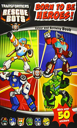 9781782965756: Transformers Rescue Bots Born Heroes Colouring & Activity