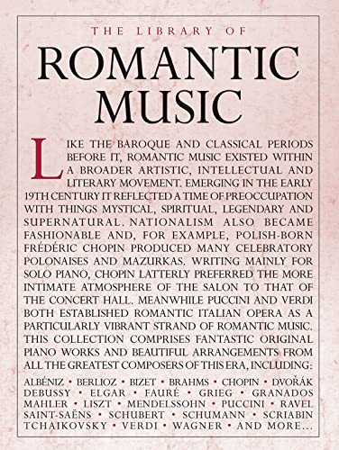9781783052554: Library of Romantic Music for piano