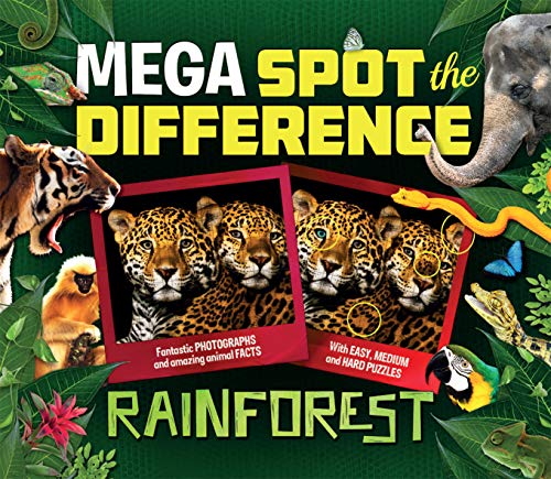 Stock image for Mega Spot the Difference: Rainforest for sale by HPB-Ruby