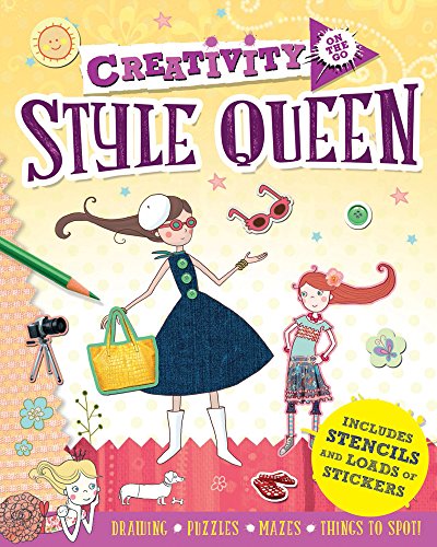 Beispielbild fr Creativity On the Go: Style Queen: Drawings, Puzzles, Mazes and Things to Spot! zum Verkauf von WorldofBooks