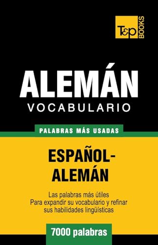 Stock image for Vocabulario espa�ol-alem�n - 7000 palabras m�s usadas (T&P Books) for sale by Chiron Media